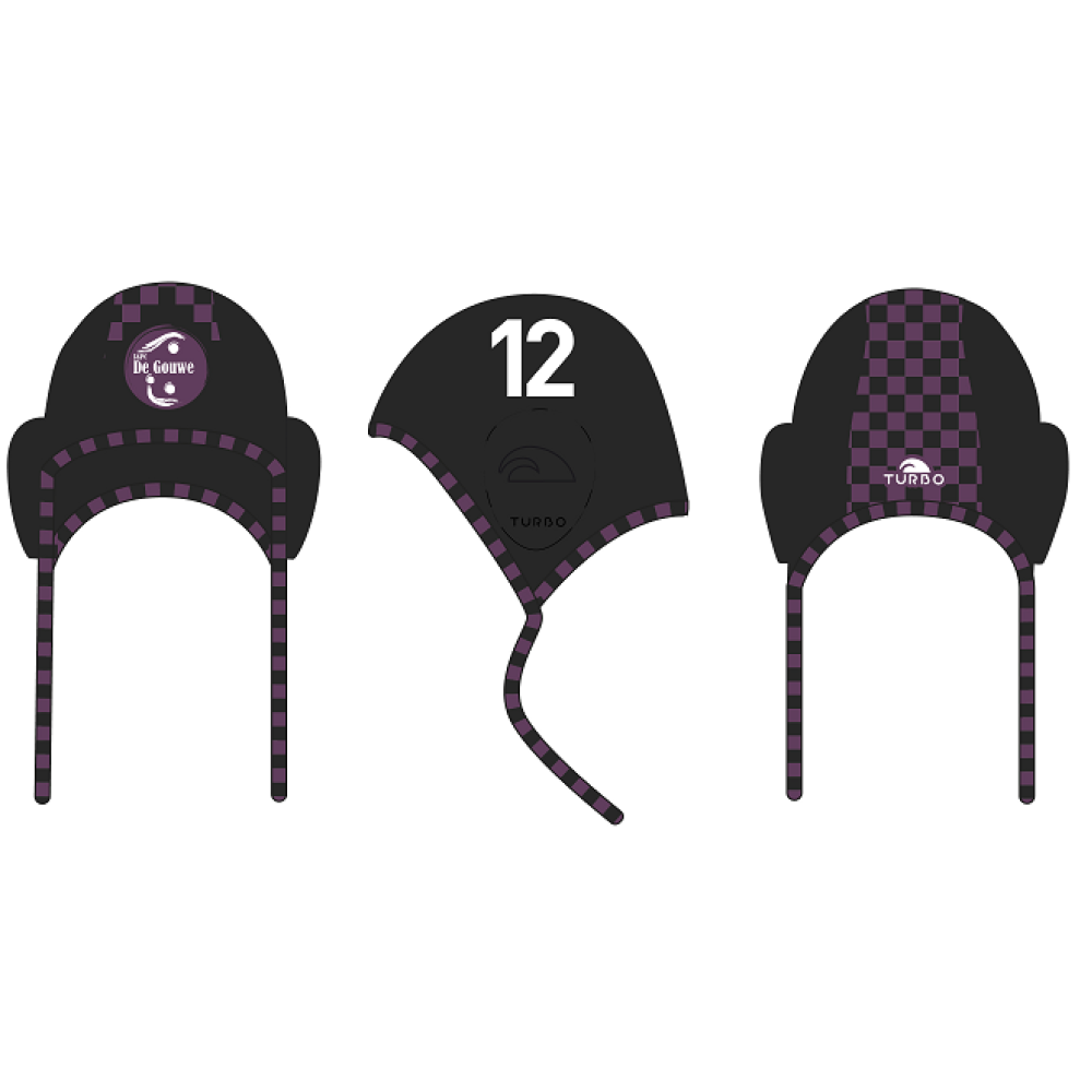 Waterpolo cap zwart
