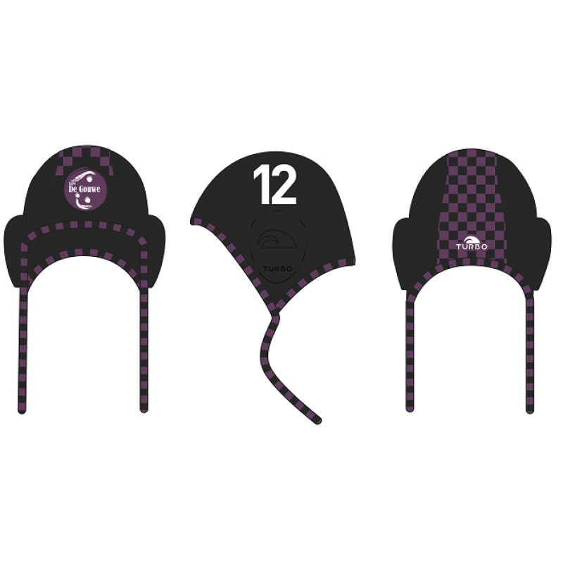 Waterpolo cap zwart